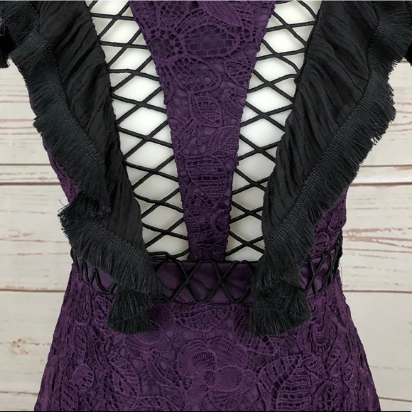 Victorian Western Lace Formal Cutout Dress - Picture 6 of 7
